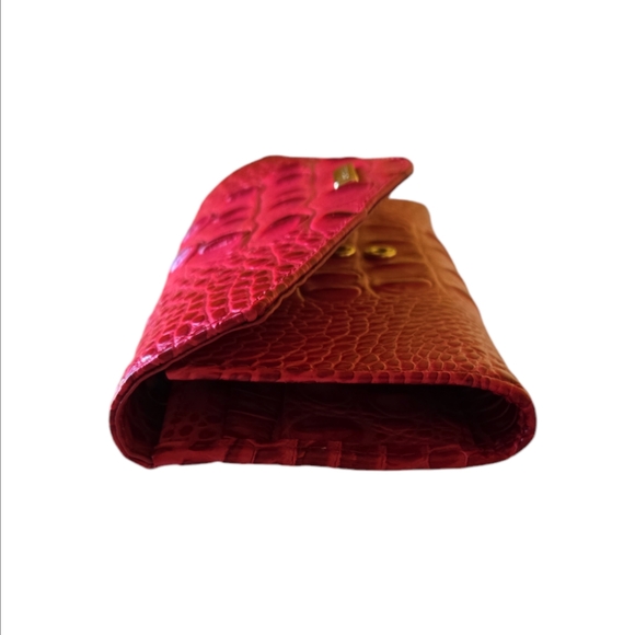 Brahmin Veronica Sweetheart Ombre Melbourne Leather Trifold Envelope Wallet NWT - Picture 4 of 11